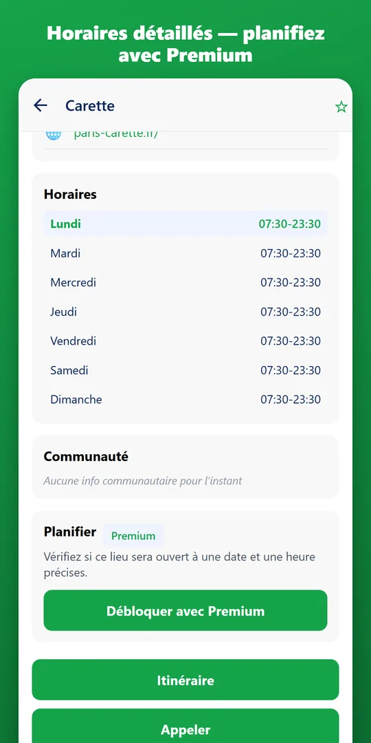 Infos partagées par la communauté